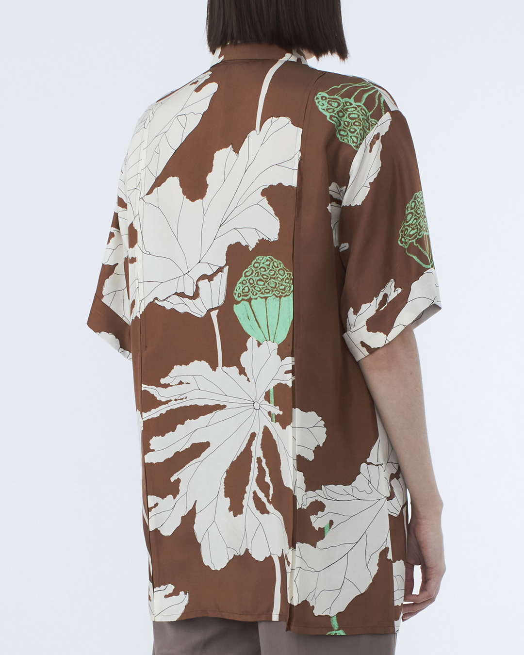 Женская шелковая блуза ALYSI, сезон: лето 2022. Купить за 41100 руб. | Фото 4
