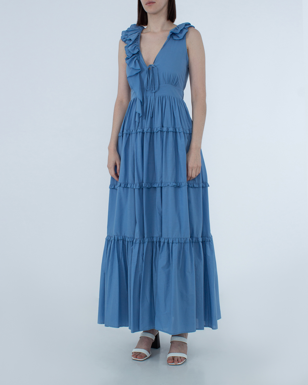 Женская приталенное платье MILVA-MI, сезон: лето 2022. Купить за 23000 руб. | Фото 3