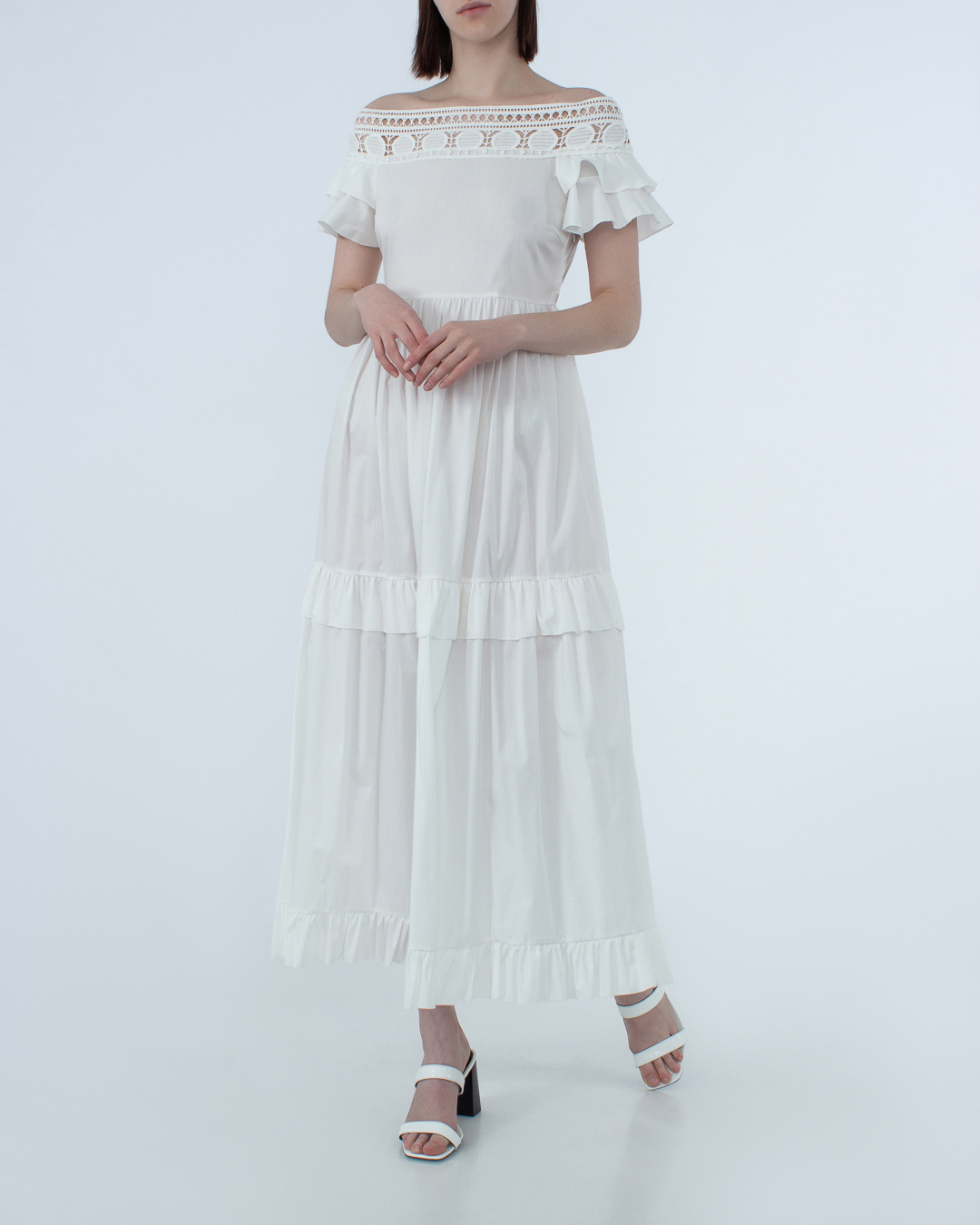 Женская приталенное платье MILVA-MI, сезон: лето 2022. Купить за 23600 руб. | Фото 2