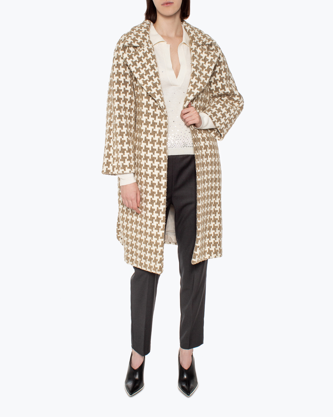 Женская пальто-кокон Anna Molinari, сезон: зима 2021/22. Купить за 111500 руб. | Фото 2