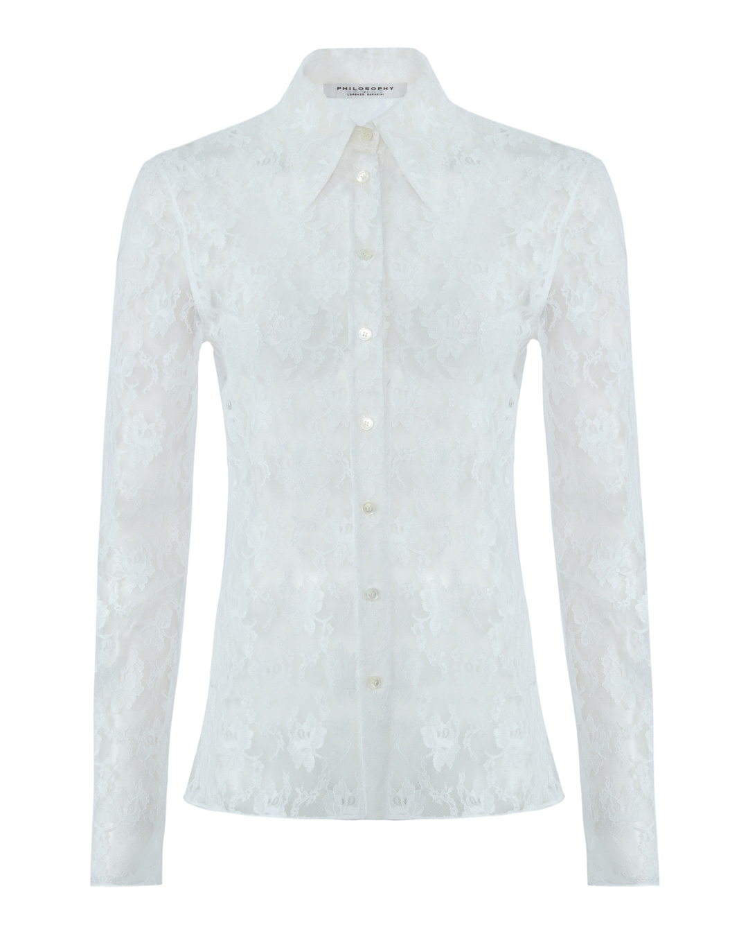 блуза PHILOSOPHY DI LORENZO SERAFINI A0217 белый 40, размер 40 - фото 1