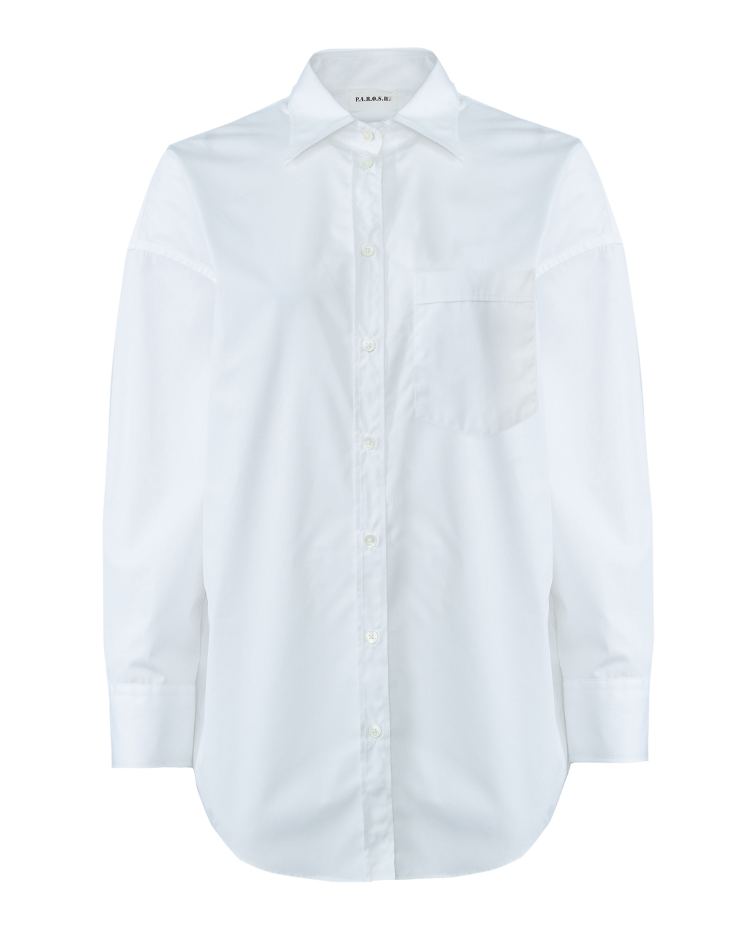 Женская хлопковая рубашка P.A.R.O.S.H., сезон: зима 2022/23. Купить за 34800 руб. | Фото 1