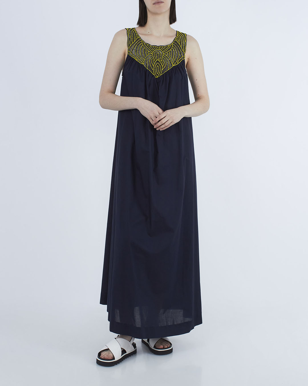 Женская хлопковое платье P.A.R.O.S.H., сезон: лето 2022. Купить за 44800 руб. | Фото 2