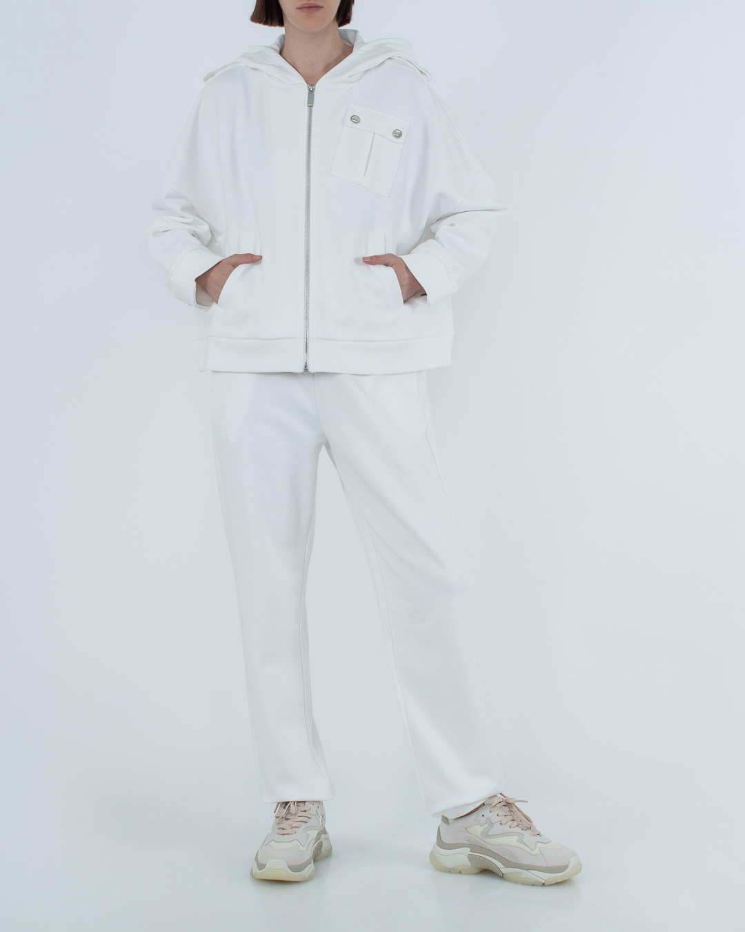 брюки MAX&MOI E22BOUBA белый m, размер m - фото 2