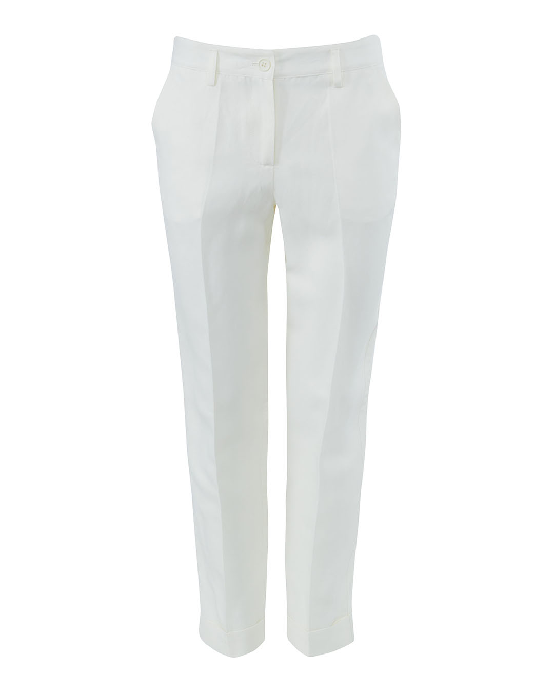 брюки прямого силуэта P.A.R.O.S.H. RAISAD231203 белый m, размер m - фото 1