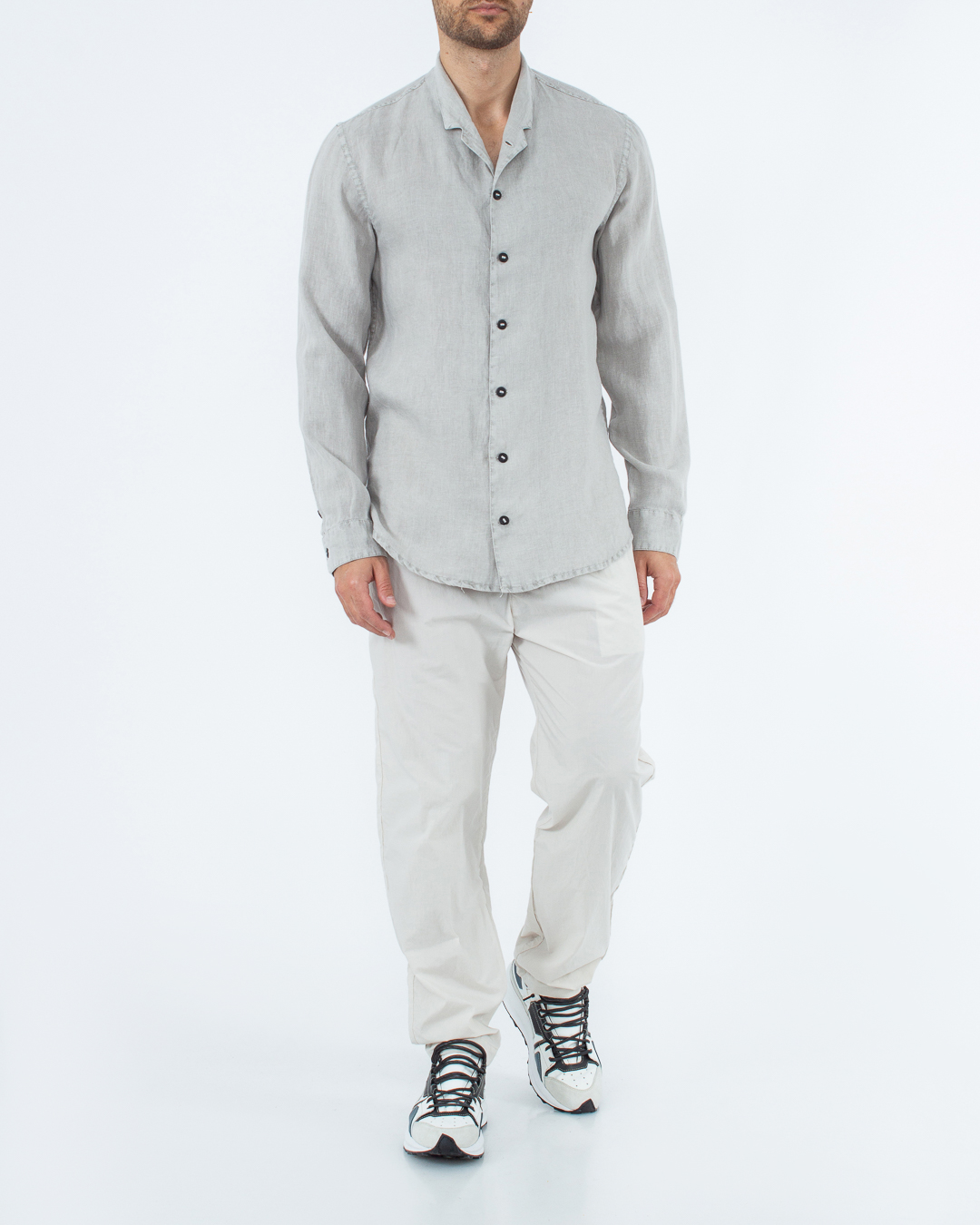 рубашка Hannes Roether 110520 серый l, размер l - фото 2