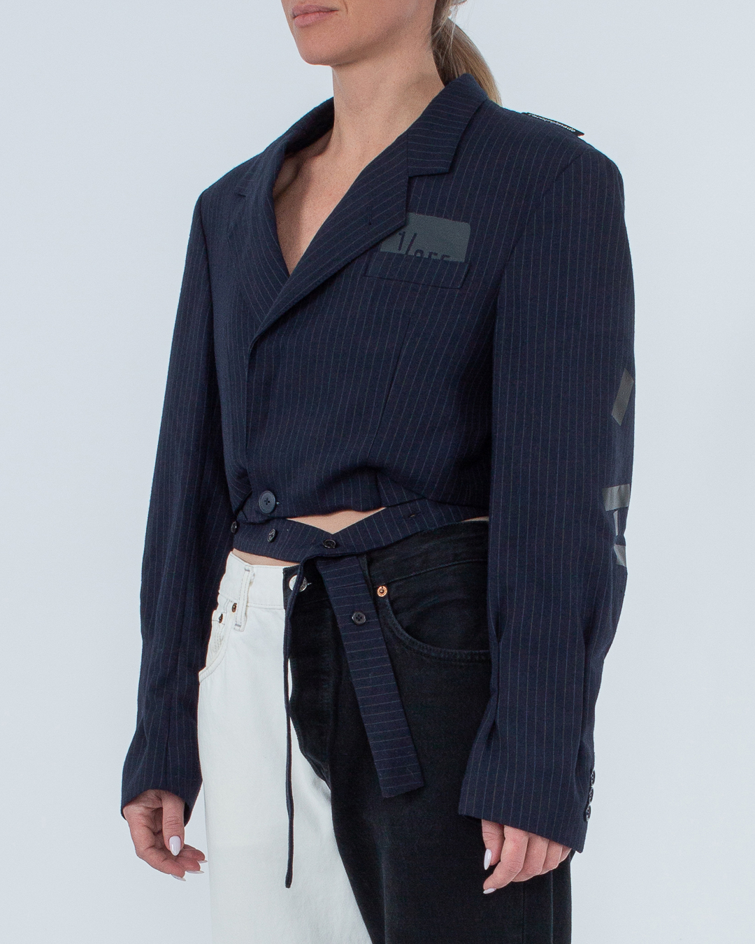 Женская укороченный винтажный жакет 1/OFF, сезон: зима 2022/23. Купить за 48500 руб. | Фото 3