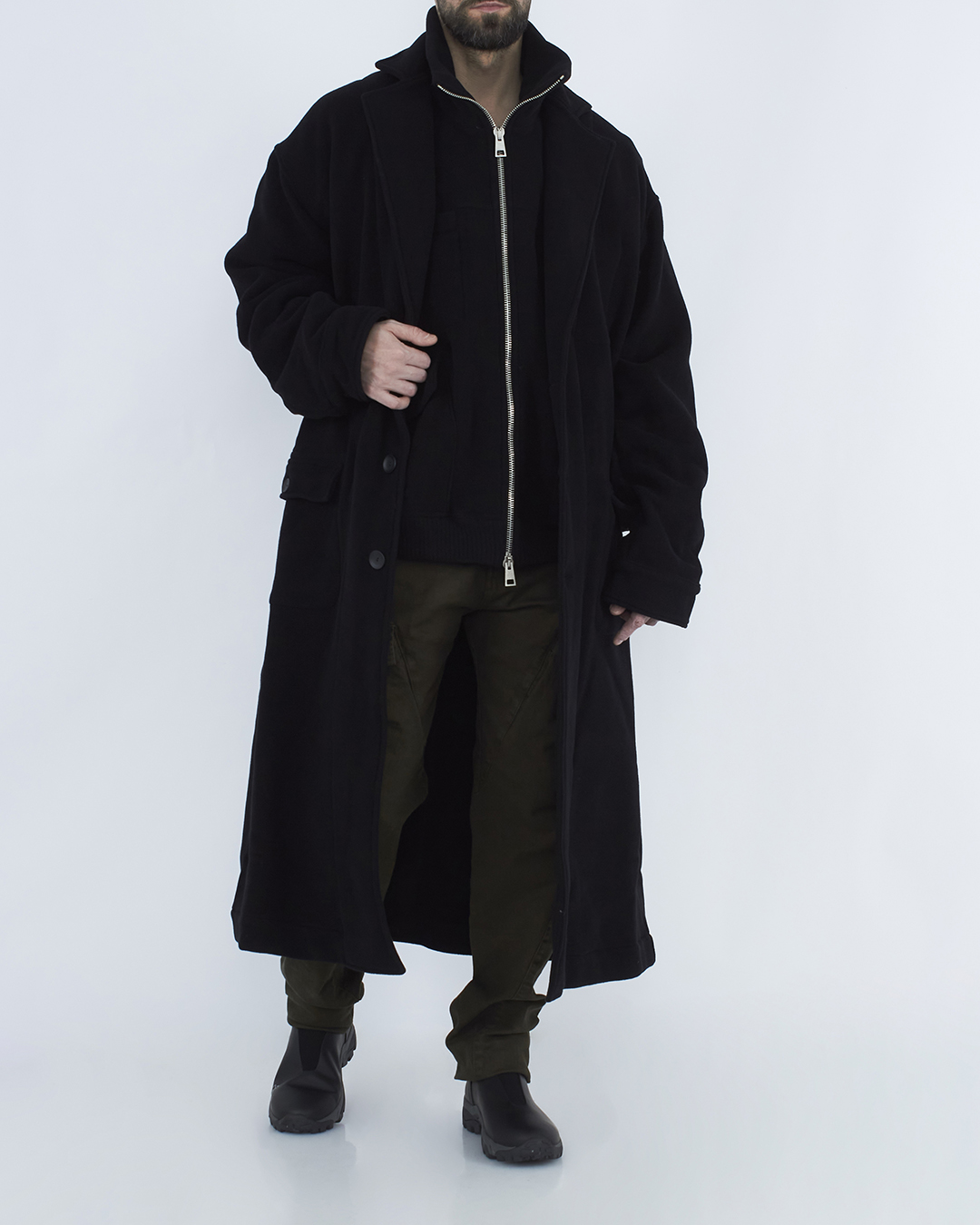 пальто Andrea Ya'aqov 22MFAB06 черный l, размер l - фото 2