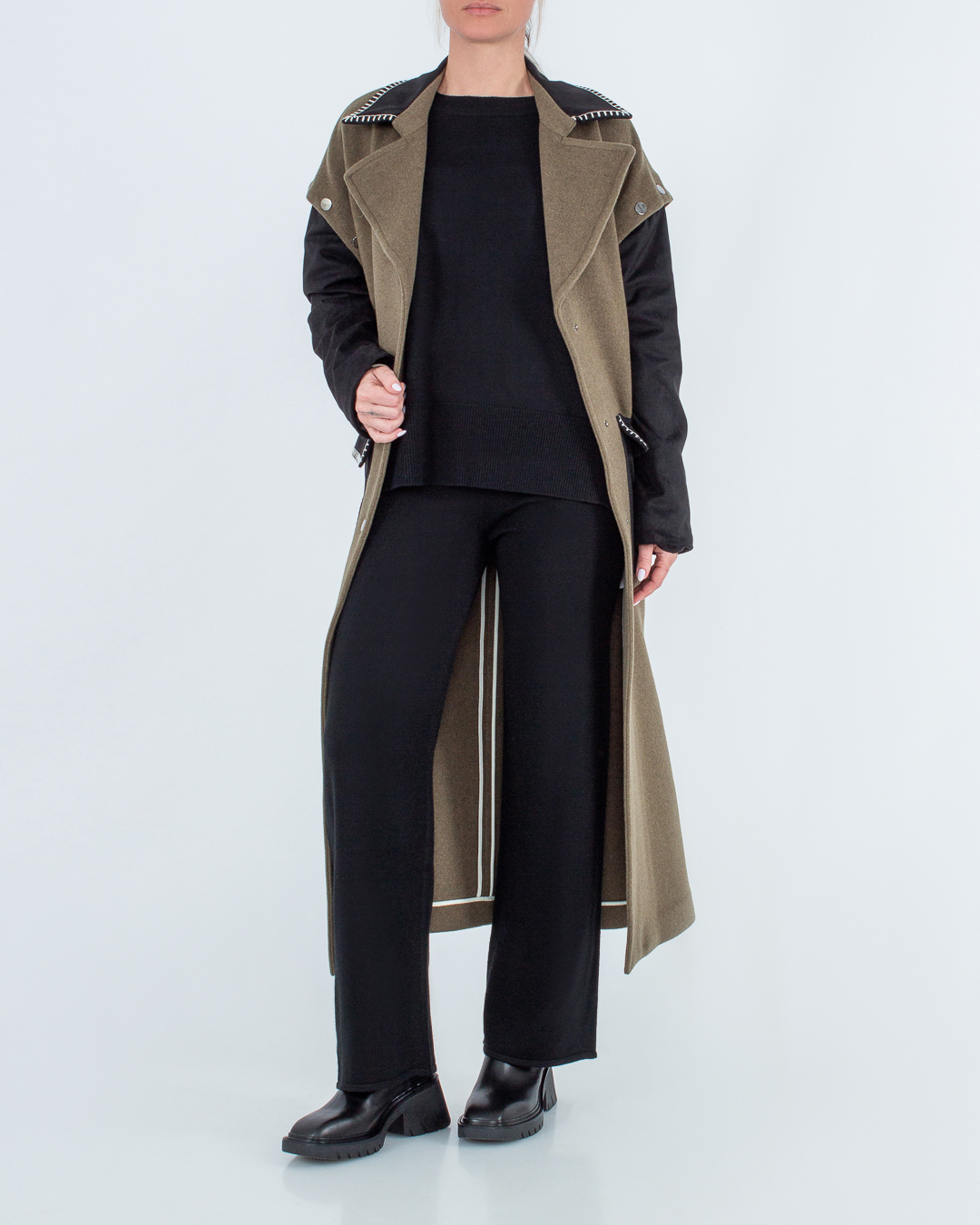 Женская шерстяное пальто Sfizio, сезон: зима 2022/23. Купить за 54800 руб. | Фото 2