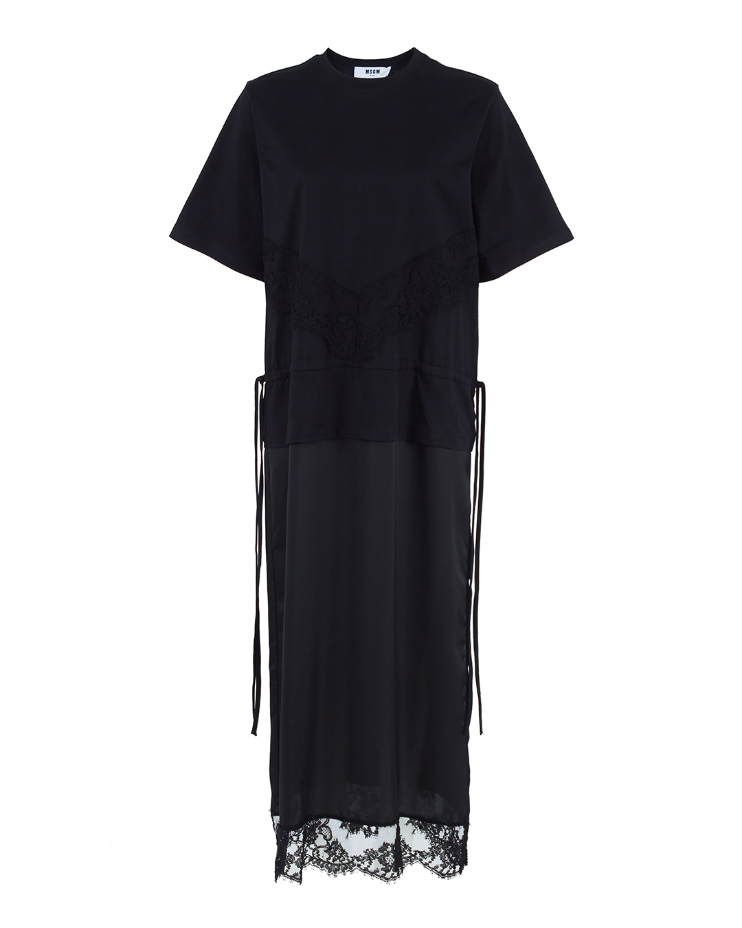 платье MSGM 3442MDA78 черный m, размер m - фото 1