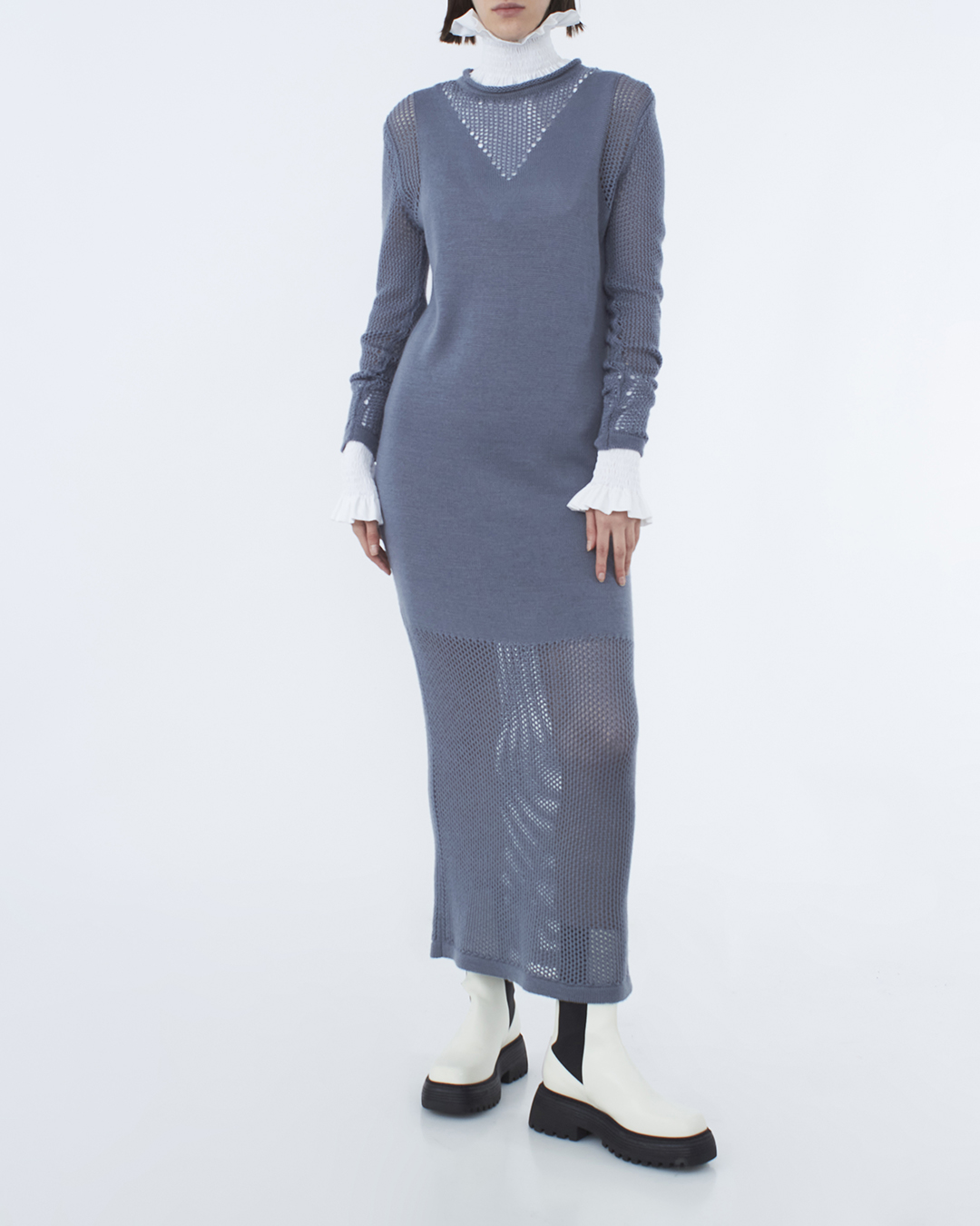 Женская вязаное платье макси  LYNA+, сезон: зима 2022/23. Купить за 17200 руб. | Фото 2