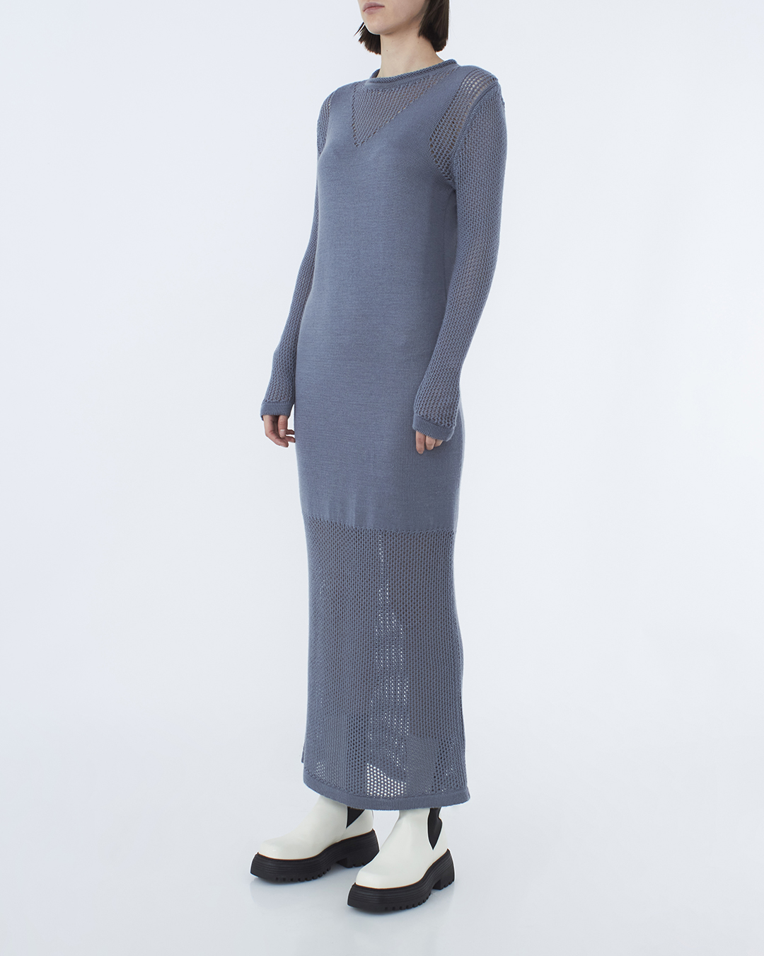 Женская вязаное платье макси  LYNA+, сезон: зима 2022/23. Купить за 17200 руб. | Фото 3