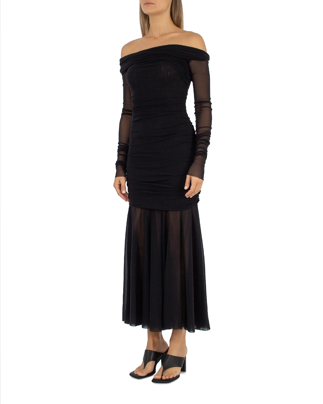 платье PHILOSOPHY DI LORENZO SERAFINI A04602 черный 40, размер 40 - фото 3