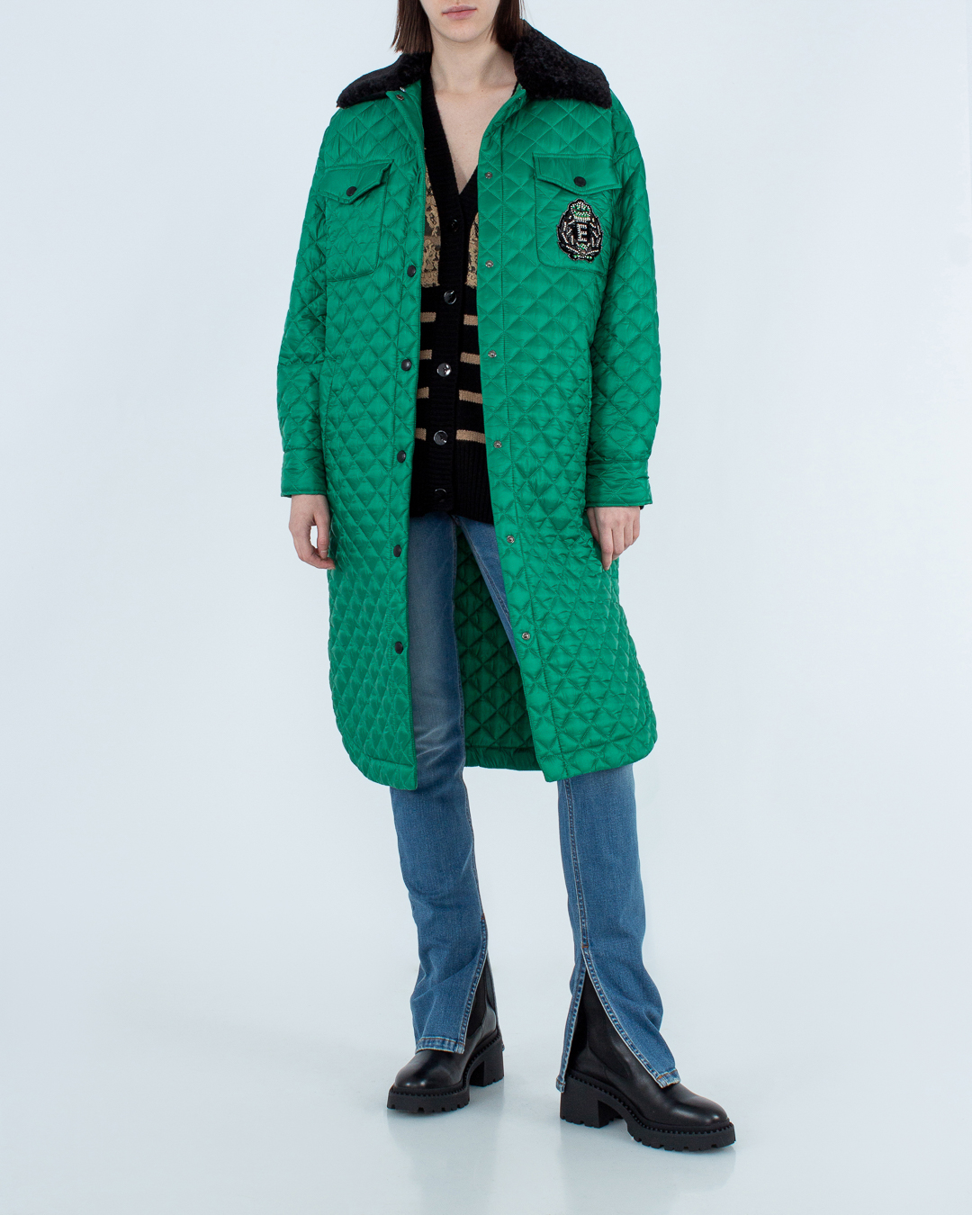 Женская пальто + пояс ERMANNO FIRENZE, сезон: зима 2022/23. Купить за 53000 руб. | Фото 2