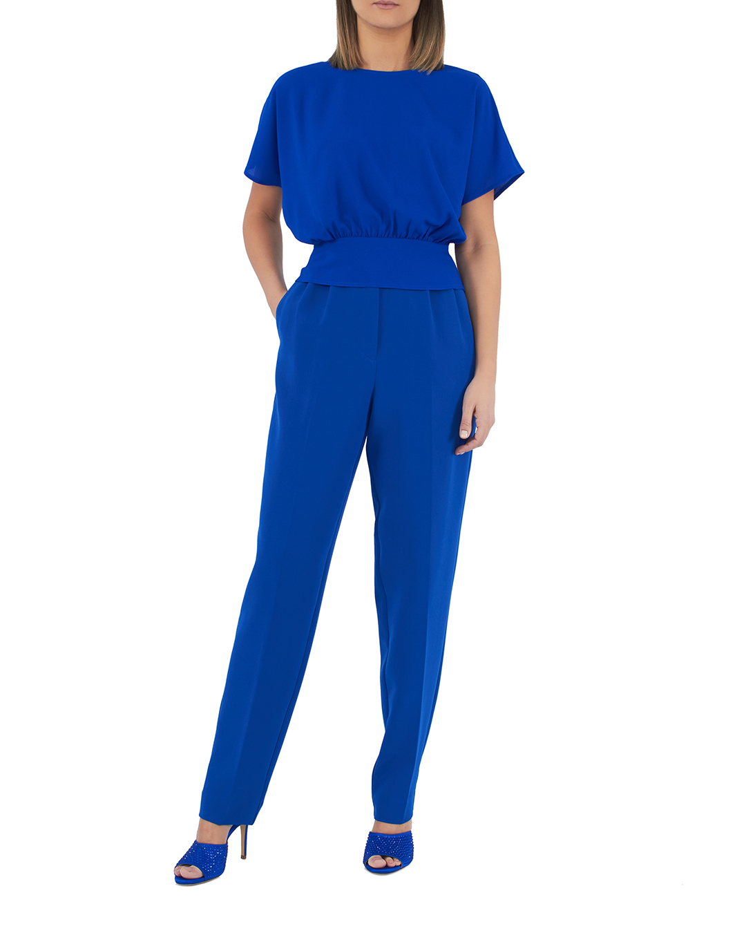 блуза Essentiel DOLCE синий 36, размер 36 - фото 2