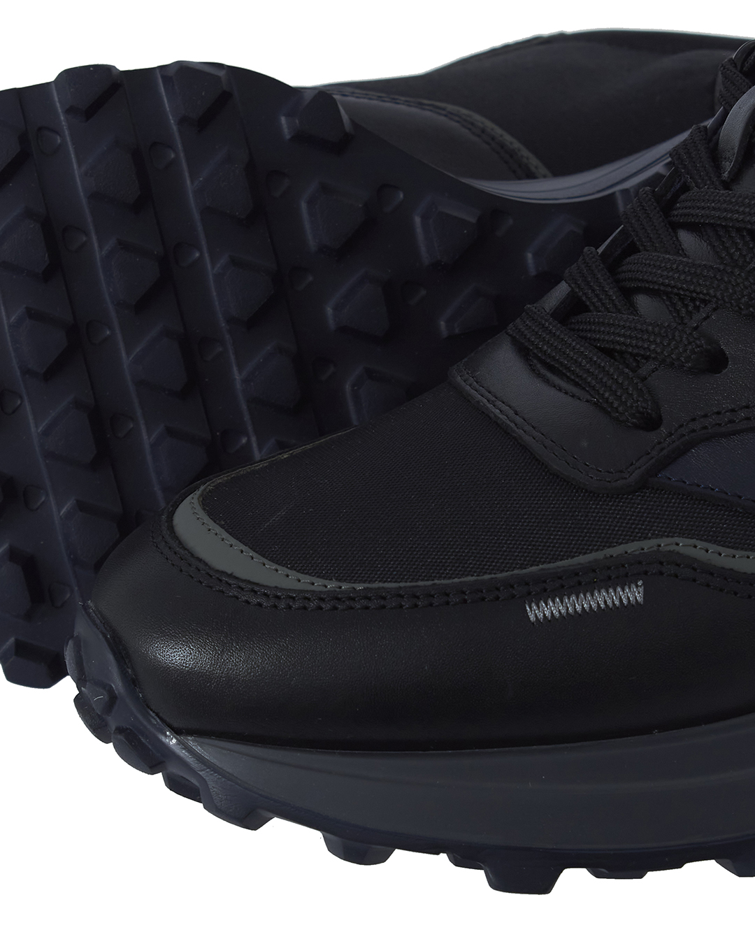 кожаные кроссовки Harmont & Blaine EFM222.110.6240 черный 42, размер 42 - фото 3
