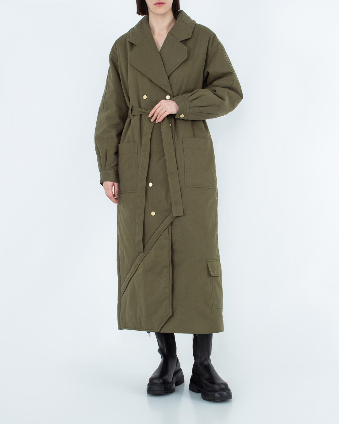 Женская хлопковое пальто The road, сезон: лето 2023. Купить за 29500 руб. | Фото 2