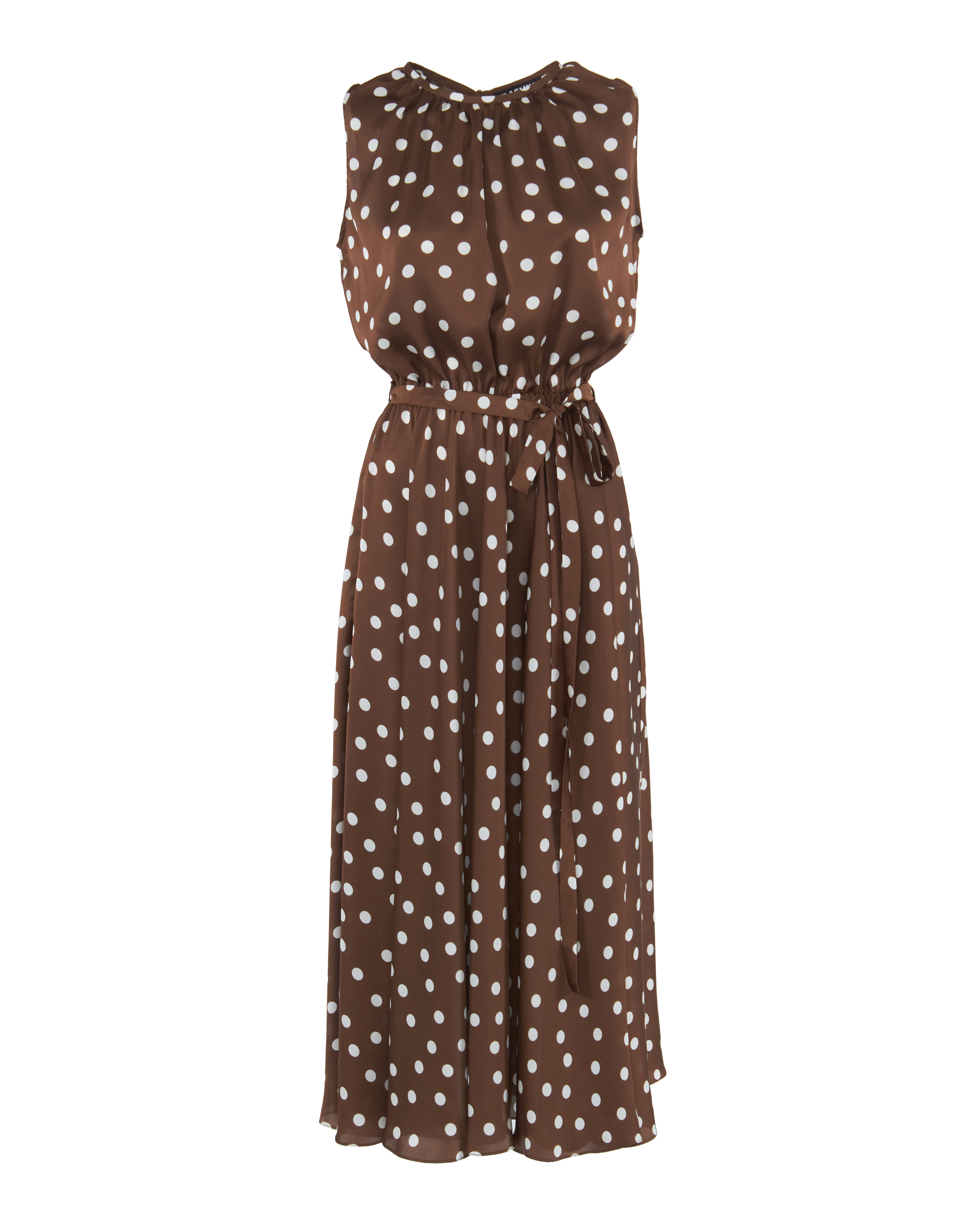 Женская платье в горох с поясом  FLASHIN, сезон: лето 2023. Купить за 26900 руб. | Фото 1