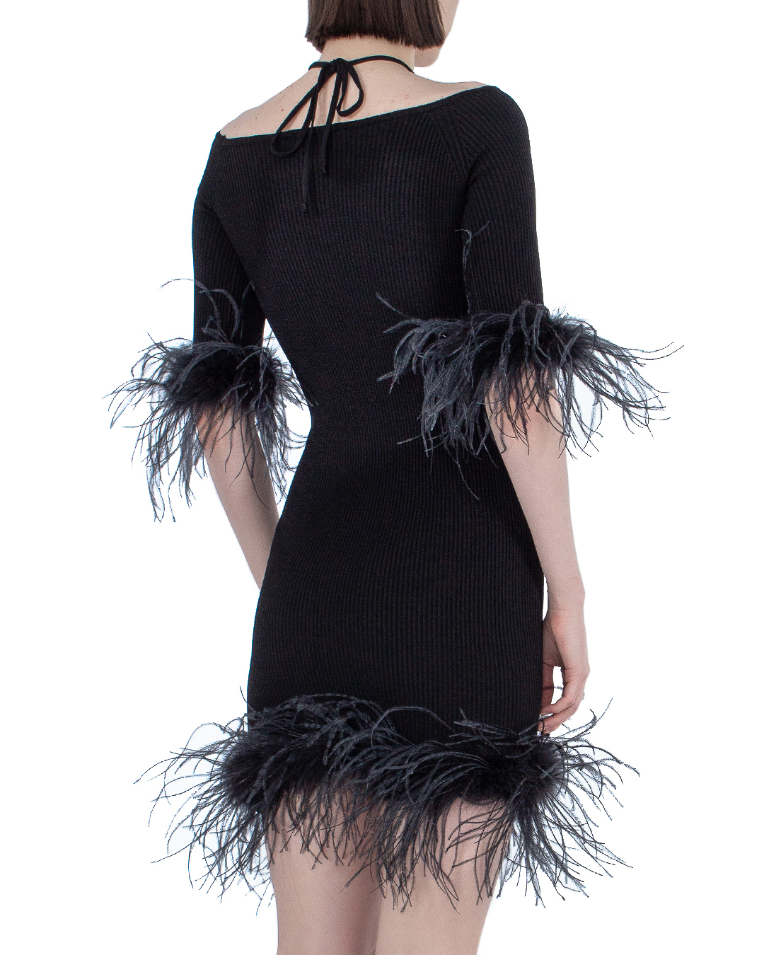 платье-мини Giuseppe Di Morabito PS23220KN-233 черный 38, размер 38 - фото 3