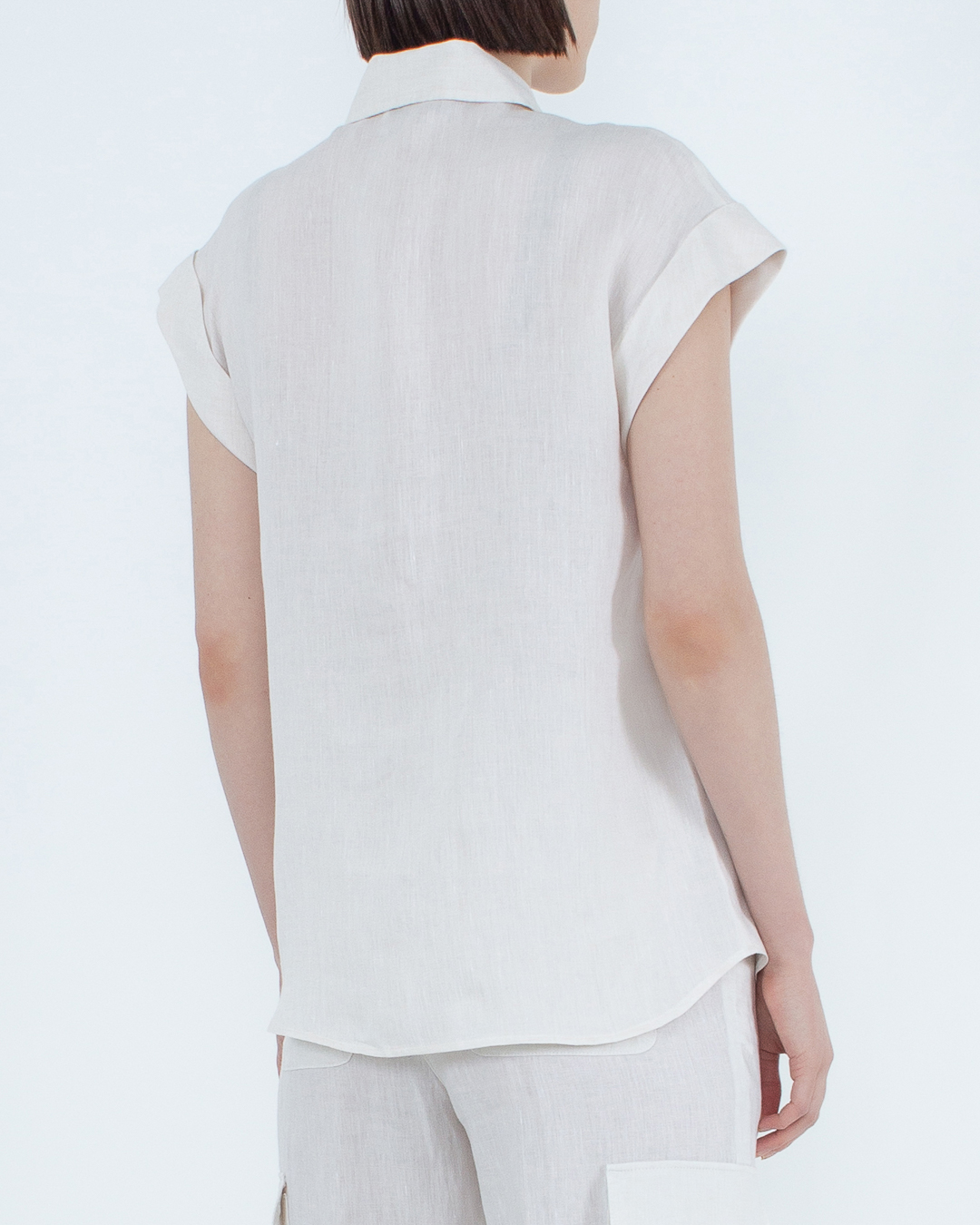 Женская блуза из льна  Peserico, сезон: лето 2023. Купить за 30300 руб. | Фото 4