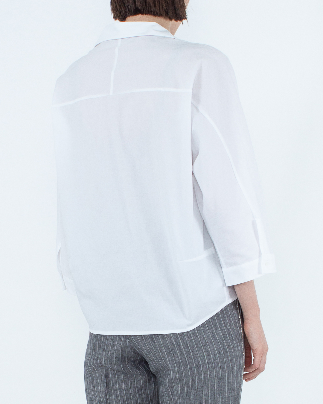 Женская хлопковая блуза Peserico, сезон: лето 2023. Купить за 30300 руб. | Фото 4