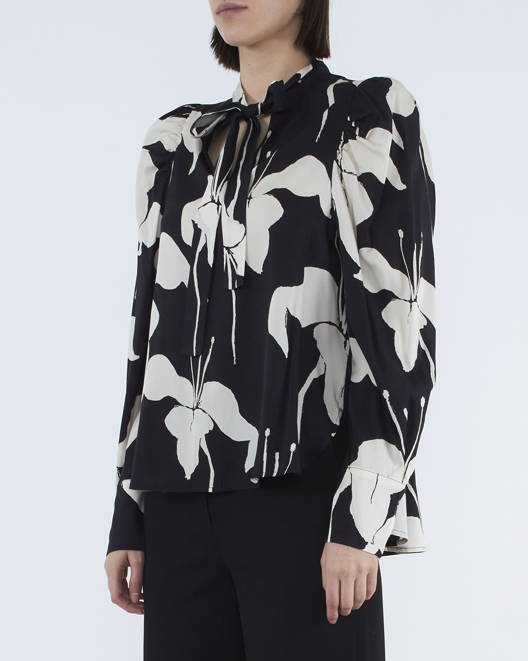Женская шелковая блуза PSOPHIA, сезон: зима 2022/23. Купить за 33600 руб. | Фото 3