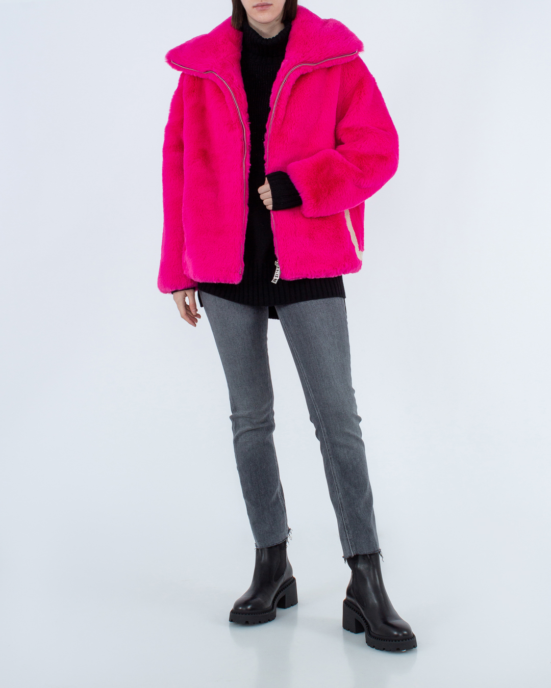 Женская куртка искусственный мех GLOX, сезон: зима 2022/23. Купить за 42900 руб. | Фото 2